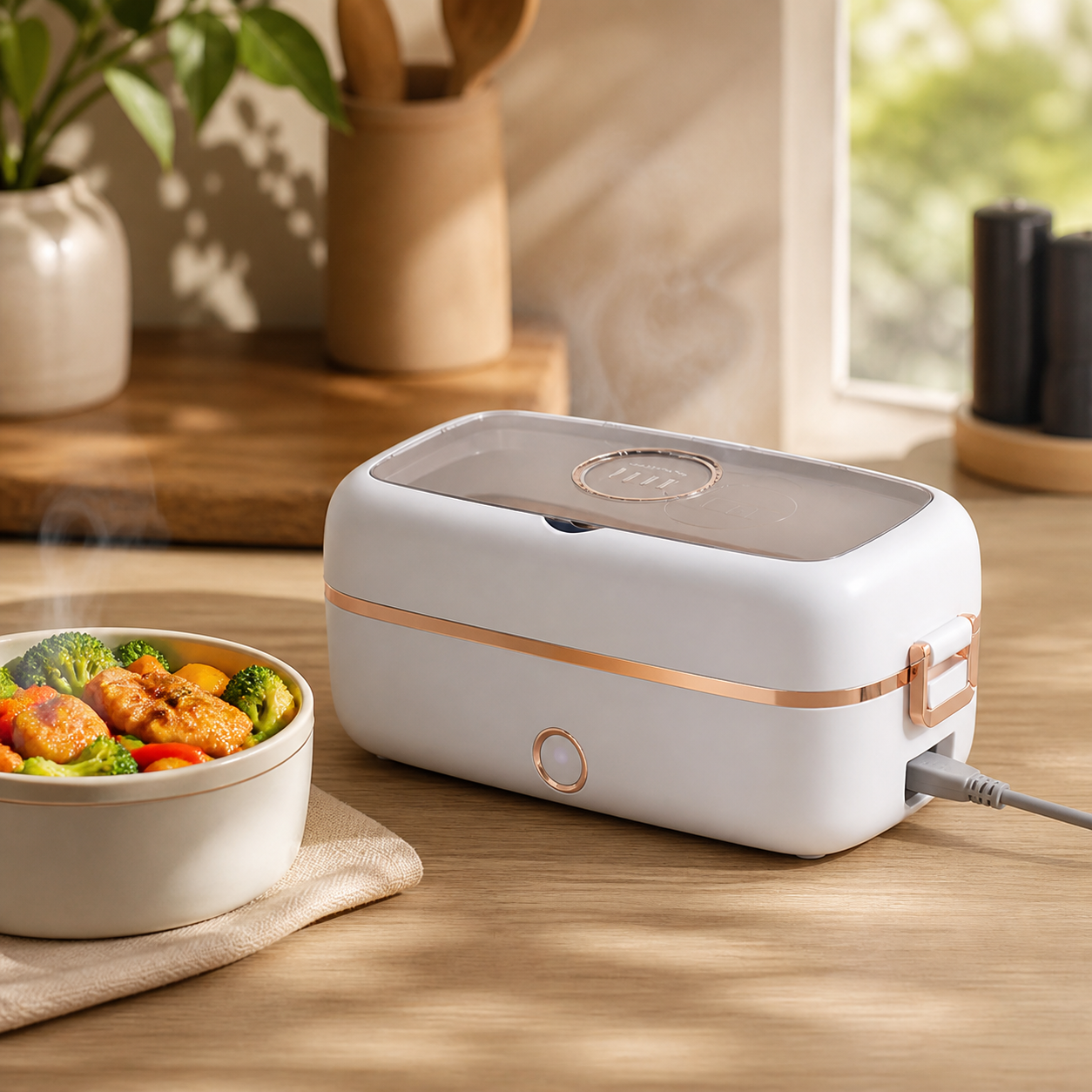 MIOKA Power — Lunch Box Chauffante 36W Double Isolation 900ml | Sans Micro-ondes