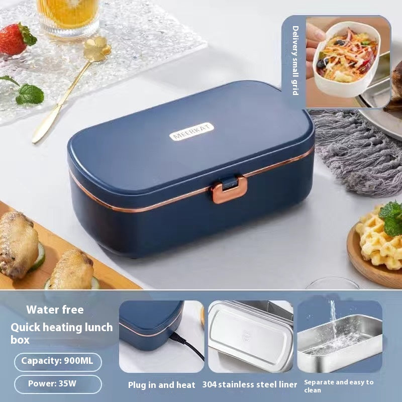 MIOKA Pure — Lunch Box Chauffante Compacte Inox 304 600ml | Sans Micro-ondes