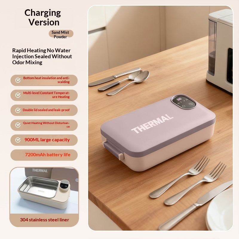 MIOKA Smart — Lunch Box Chauffante Compacte 800ml | Repas Chaud Sans Micro-ondes